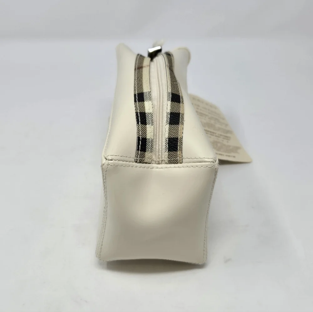 NWT BURBERRY FRAGRANCE TRAVEL POUCH CREAM NOVA CHECK PLAID COSMETIC MAKEUP CASE - Picture 3 of 14
